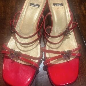 Stuart Weitzman patent leather sandals RARE!